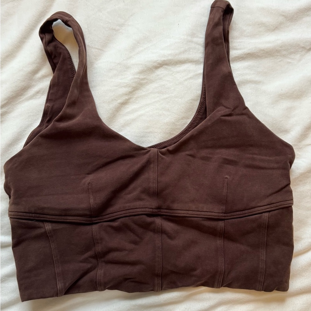 Women's Brown Aerie cropped top